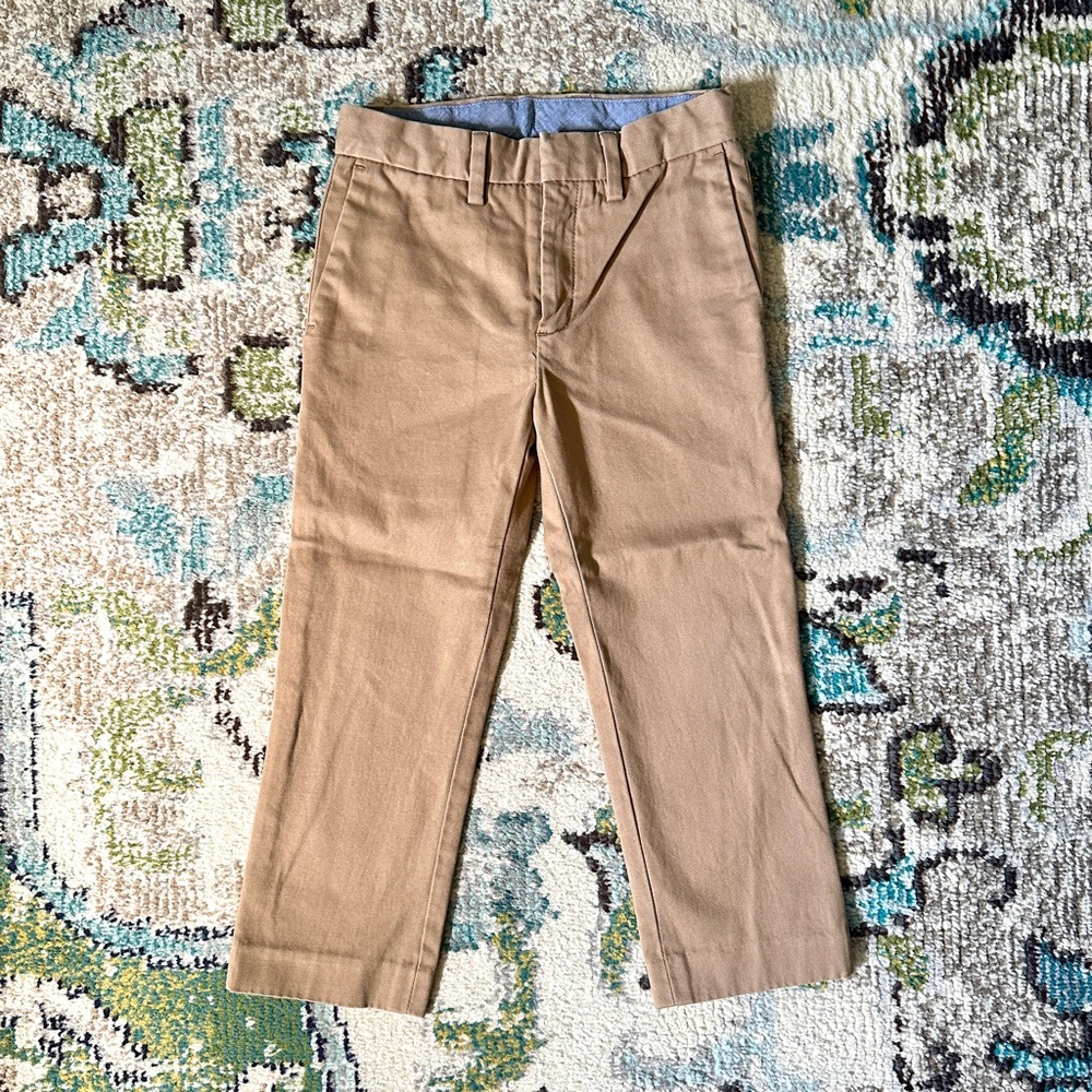 J.Crew Boys Slim Pant, Khaki, Size 4